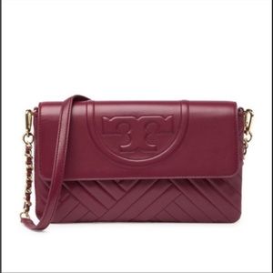 Tory Burch Alexa Clutch- Imperial Garnet/609